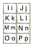 Vorschau - Präsentationen/Tafelbilder - ABC Buchstaben Karten klein A7 in Druckschrift - Seite 3