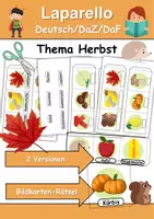 Vorschau - Arbeitsblätter - Leporello/Faltbuch Thema Herbst (Klasse 1 und 2) - Deckblatt