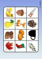 Vorschau - Arbeitsblätter - Wortschatz Bingo - Herbst (Klasse 1 und 2) - Seite 3