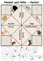Vorschau - Arbeitsblätter - Himmel und Hölle Herbst - DaZ/DaF, Deutsch (flaten/basteln) - Seite 3