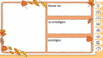 Vorschau - Präsentationen/Tafelbilder - interaktiver Startbildschirm digitale Tafel Herbst - Seite 3