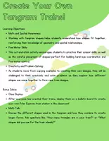 Vista previa - Hojas de trabajo - The Polar Express - Create Your Own Tangram Trains! - página 2