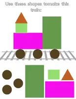 Vista previa - Hojas de trabajo - The Polar Express - Create Your Own Tangram Trains! - página 3