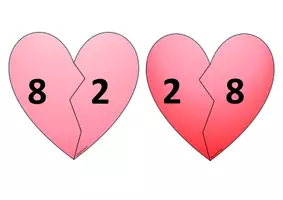 Vorschau - Spiele - Aushang Verliebte Zahlen in 2 Großen - Seite 1