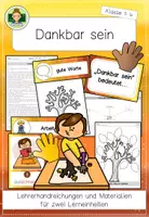 Vorschau - Stundenentwürfe - Dankbar sein und Danke sagen (Religion Grundschule Klasse 1-4) - Deckblatt