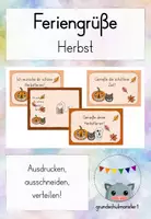 Vorschau - Anderer Materialtyp - Feriengrüße Herbst - Deckblatt