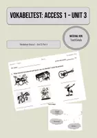 Vorschau - Test - Vokabeltest Access 1 - Unit 3 - Part A - Deckblatt