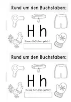 Vorschau - Anderer Materialtyp - Buchstabenheft Hh (Klein- und Großbuchstabentraining) - Seite 1