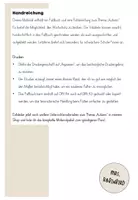 Vorschau - Arbeitsblätter - Autumn Fall Herbst Faltbuch minibook - Englisch - Seite 1