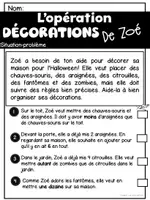Aperçu - Préparation de séance / Séance complète - Situation-problème Halloween Les décorations de Zoé - Page 1