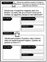 Aperçu - Préparation de séance / Séance complète - Problèmes MONSTRES chez la sorcière CP mathématiques - Page 2
