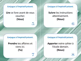 Aperçu - Apprentissages en autonomie - Impératif présent - 28 CÀT - Page de couverture