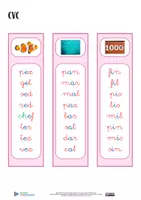 Vista previa - Refuerzo / NEE / Materiales de apoyo - Lista de lectura montessori - serie rosa - página 2