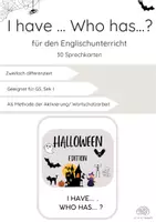 Vorschau - Bildkarten - I have ... Who has ...? - Halloween Edition (2fach diff) - Deckblatt