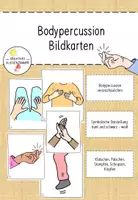 Vorschau - Bildkarten - Bodypercussion Bildkarten Kl. 1-4 - Deckblatt
