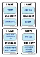 Vista previa - Juegos / Gamificación - I HAVE - WHO HAS (AUTONOMOUS COMMUNITIES & CAPITALS) - página 3