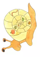Vorschau - Spiele - Schneckenspiel "Was essen Schnecken?" - Deckblatt