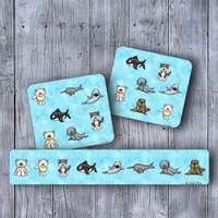 Vorschau - Stationenlernen - 🐻❄️ Nordpoltiere "Was fehlt?" Winterspiel 🐻❄️ Arktis - Deckblatt