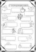 Vorschau - Arbeitsblätter - Weihnachten Deutsch, DaZ und DaF – Weihnachtsaktivitäten und Wortschatz | Bildwörterbuch - Seite 1