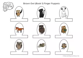 anteprima - Materiale interattivo - Read and Rhyme with Brown Owl - Finger Puppets - Pagina 2