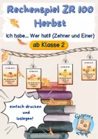 Vorschau - Spiele - Rechenspiel ZR 100 - Ich habe, wer hat (Zehner und Einer) - Deckblatt