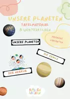 Vorschau - Poster - Tafelmaterial: Unsere Planeten (Poster, Bildkarten & Wortkärtchen) - Deckblatt