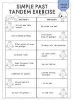 Vorschau - Arbeitsblätter - Tandem exercise: simple past - Seite 3