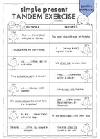 Vorschau - Arbeitsblätter - Tandem exercise: Simple Present - Seite 2