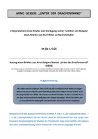Vorschau - Unterrichtsreihen - Arno Geiger "Unter der Drachenwand" - Interpretation Briefauszug - Seite 1