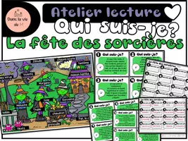 Aperçu - Apprentissages en autonomie - Atelier de lecture Qui suis-je? La fête des sorcières - Page de couverture