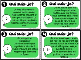 Aperçu - Apprentissages en autonomie - Atelier de lecture Qui suis-je? La fête des sorcières - Page 2