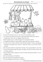 Vorschau - Stationenlernen - Lesen und Malen Herbst Obst und Gemüse Klasse 2, 3, 4, DaZ Leseaufgabe - Seite 2
