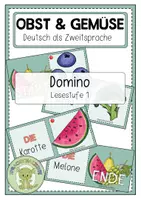 Vorschau - Spiele - OBST UND GEMÜSE Domino - Deckblatt