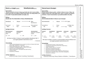 Vorschau - Arbeitsblätter - Materialpaket - Systematisierung der Säuren, Basen und Salze - Seite 2