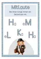 Vorschau - Arbeitsblätter - Materialpaket: Selbstlaute | Umlaute | Mitlaute | Zwielaute - Seite 2