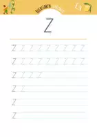 Vorschau - Arbeitsblätter - Buchstabe Z Arbeitsblatt | Grundschrift - Seite 2