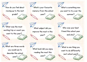 Aperçu - Feuilles d'exercices - Stop and Swap Cards - Conversation Cards - End of the school year - Page 2