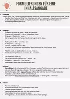 Vorschau - Stundenentwürfe - Stundenplanung: Inhaltsangabe leicht gemacht - Deckblatt