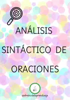 Vista previa - Refuerzo / NEE / Materiales de apoyo - ANÁLISIS SINTÁCTICO DE ORACIONES - Portada