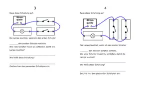 Vorschau - Arbeitsblätter - Arbeitsblatt Elektrische Schaltungen Reihenschaltung Parallelschaltung - Seite 1