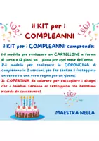 anteprima - Altro tipo di materiale - PDF kit per i compleanni - Pagina 1