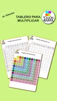 Vista previa - Refuerzo / NEE / Materiales de apoyo - Tabla para multiplicar + plantilla para rellenar - Portada