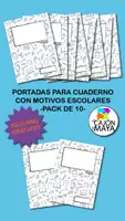 Vista previa - Para docentes: organización, planificación y formación - Portadas para cuadernos con diseños escolares - Portada