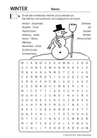 Vorschau - Arbeitsblätter - Buchstabengitter Winter Kl. 3./4./5./6. - Deckblatt