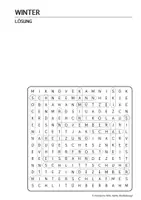 Vorschau - Arbeitsblätter - Buchstabengitter Winter Kl. 3./4./5./6. - Seite 1