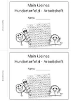 Vorschau - Arbeitsblätter - Hunderterfeld, Fehlende Zahlen eintragen, Miniheft - Seite 1