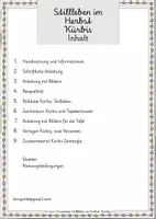 Vorschau - Mal- und Bastelvorlagen - Kunst im Herbst: Stillleben Kürbis - Seite 1