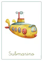 Vista previa - Hojas de trabajo - Fichas transportes LETRA LIGADA ES-EN ILUSTRACIONES Vol.1 - página 2