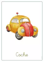 Vista previa - Hojas de trabajo - Fichas transportes LETRA LIGADA ES-EN ILUSTRACIONES Vol.1 - página 3