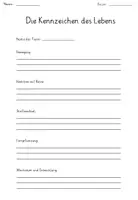 Vorschau - Arbeitsblätter - Tierbeispiel: Kennzeichen des Lebens - Seite 2